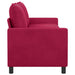 Bank Wijnrood 196 x 81 x 87,5 cm Fluweel