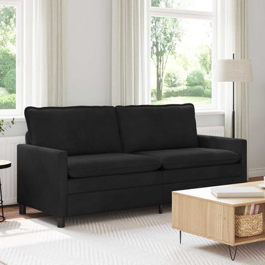 Bank Zwart 196 x 81 x 87,5 cm Fluweel