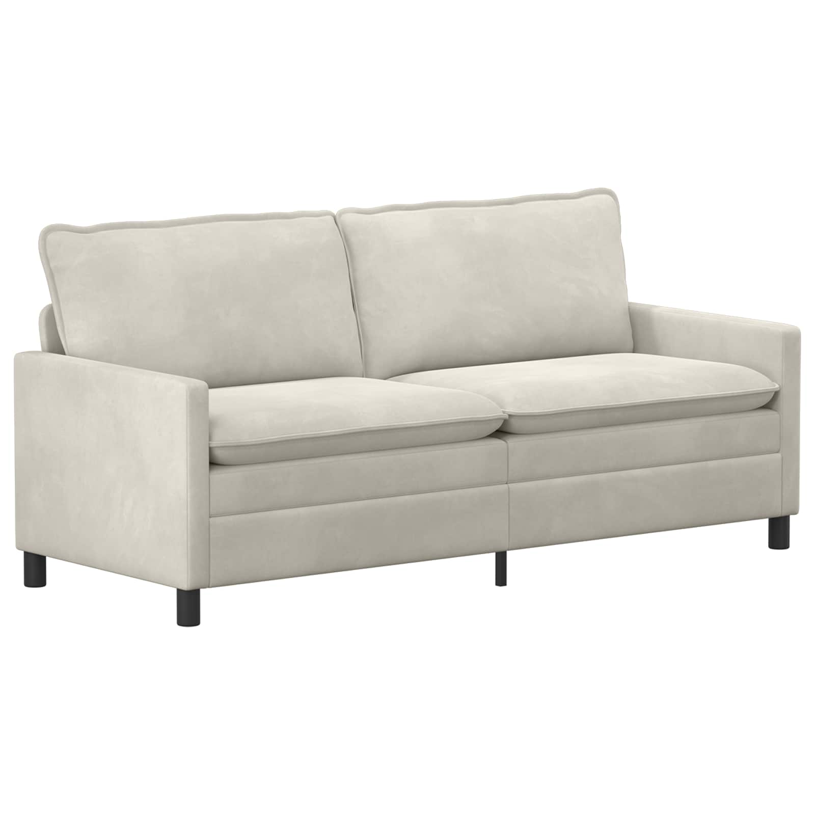 Bank Crèmekleurig 196 x 81 x 87,5 cm Fluweel