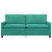 Bank Turquoise 196 x 81 x 87,5 cm Fluweel