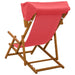 Ligstoel 3 Positie massief eucalyptushout Rood