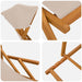 Ligstoel 3 Positie massief eucalyptushout Beige