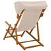 Ligstoel 3 Positie massief eucalyptushout Beige