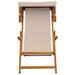 Ligstoel 3 Positie massief eucalyptushout Beige