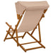 Ligstoel 3 Positie massief eucalyptushout Taupe