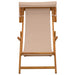 Ligstoel 3 Positie massief eucalyptushout Taupe