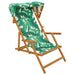 Ligstoel 3 Positie massief eucalyptushout Bladpatroon