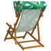 Ligstoel 3 Positie massief eucalyptushout Bladpatroon