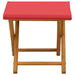 Ligstoel 2 pcs massief eucalyptushout Rood