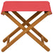 Ligstoel 2 pcs massief eucalyptushout Rood