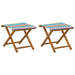 Ligstoel 2 pcs massief eucalyptushout Meerkleurig