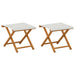 Ligstoel 2 pcs massief eucalyptushout Crèmekleurig