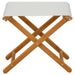 Ligstoel 2 pcs massief eucalyptushout Crèmekleurig