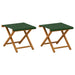 Ligstoel 2 pcs massief eucalyptushout Groen