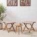 Ligstoel 2 pcs massief eucalyptushout Beige
