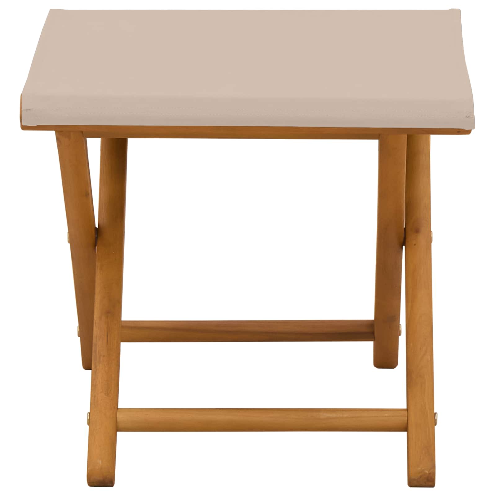 Ligstoel 2 pcs massief eucalyptushout Beige