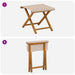 Ligstoel 2 pcs massief eucalyptushout Beige