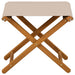 Ligstoel 2 pcs massief eucalyptushout Beige