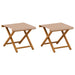 Ligstoel 2 st massief eucalyptushout Taupe