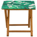 Ligstoel 2 pcs massief eucalyptushout Bladpatroon