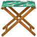 Ligstoel 2 pcs massief eucalyptushout Bladpatroon