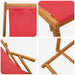 Opvouwbare zonnebed 3 Positie Massief Eucalyptus Hout Rood