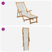 Opvouwbare zonnebed 3 Positie Massief Eucalyptus Hout