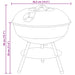 Houtskool Grill Zwart 36,5 x 36,5 x 40 cm