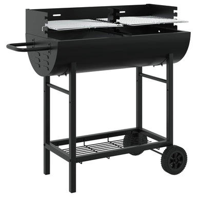 Houtskoolgrill 96,5 x 42,5 x 88,5 cm Zwart