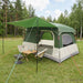 Gezinstent met dak Groen 320 x 210 x 180 cm Polyester