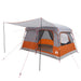 Gezinstent met dak Grijs en Oranje 320 x 210 x 180 cm Polyester