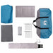 Gezinstent met dak Blauw 380 x 260 x 190 cm Polyester
