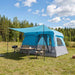 Gezinstent met dak Blauw 380 x 260 x 190 cm Polyester