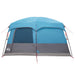 Gezinstent met dak Blauw 380 x 260 x 190 cm Polyester