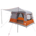 Gezinstent met dak Grijs en Oranje 380 x 260 x 190 cm Polyester