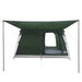 Gezinstent met dak Legergroen 380 x 260 x 190 cm Polyester