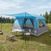 Gezinstent 10-persoons Blauw Polyester en staal