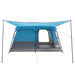 Gezinstent 10-persoons Blauw Polyester en staal