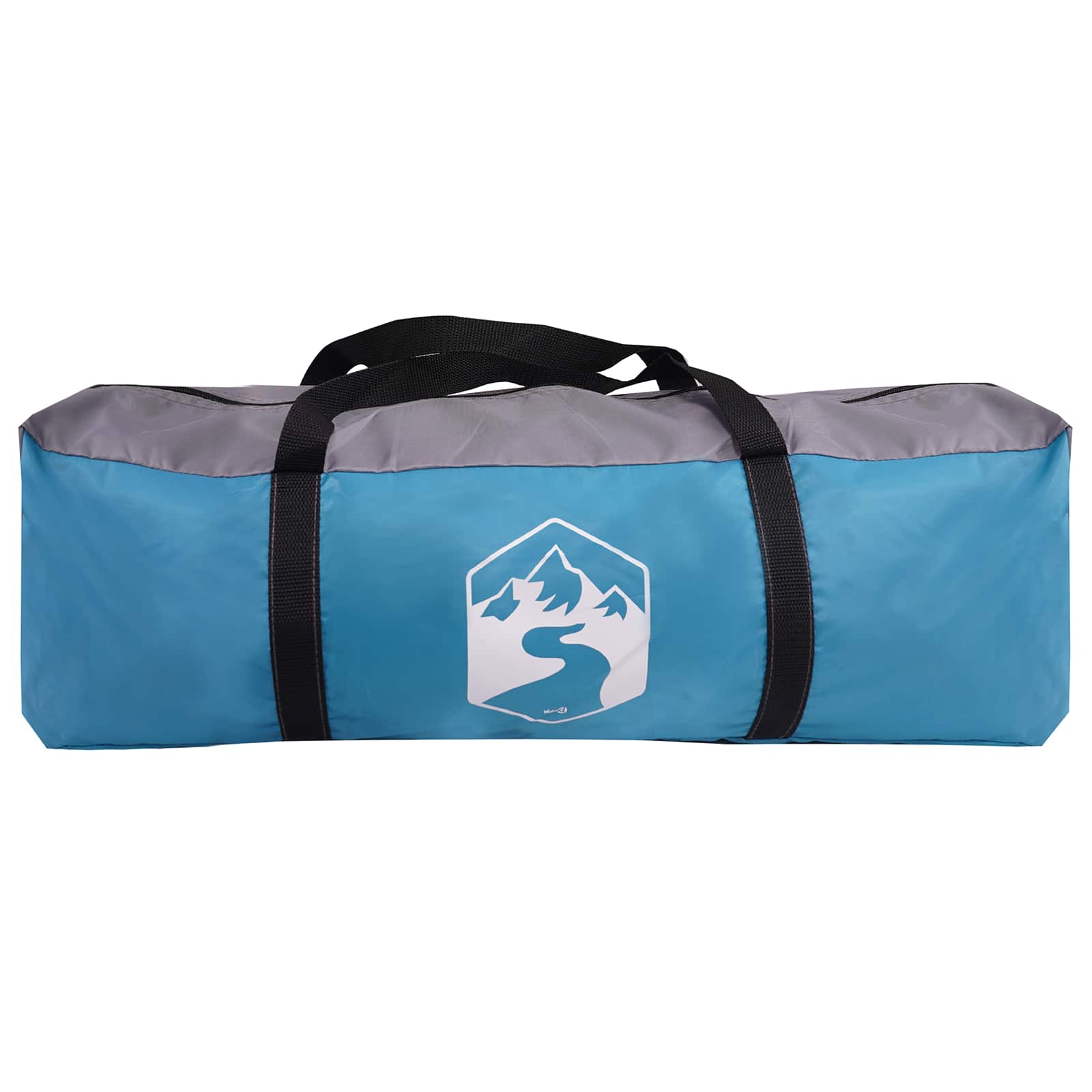 Gezinstent met dak Blauw 500 x 400 x 230 cm Polyester en staal