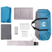 Gezinstent met dak Blauw 500 x 400 x 230 cm Polyester en staal