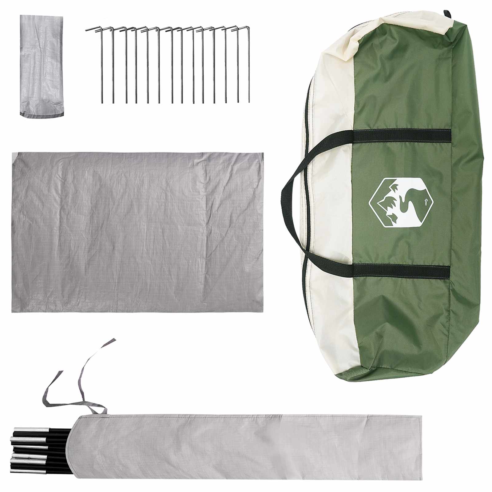 Huisje Tent met dak Groen 210 x 210 x 138 cm Polyester