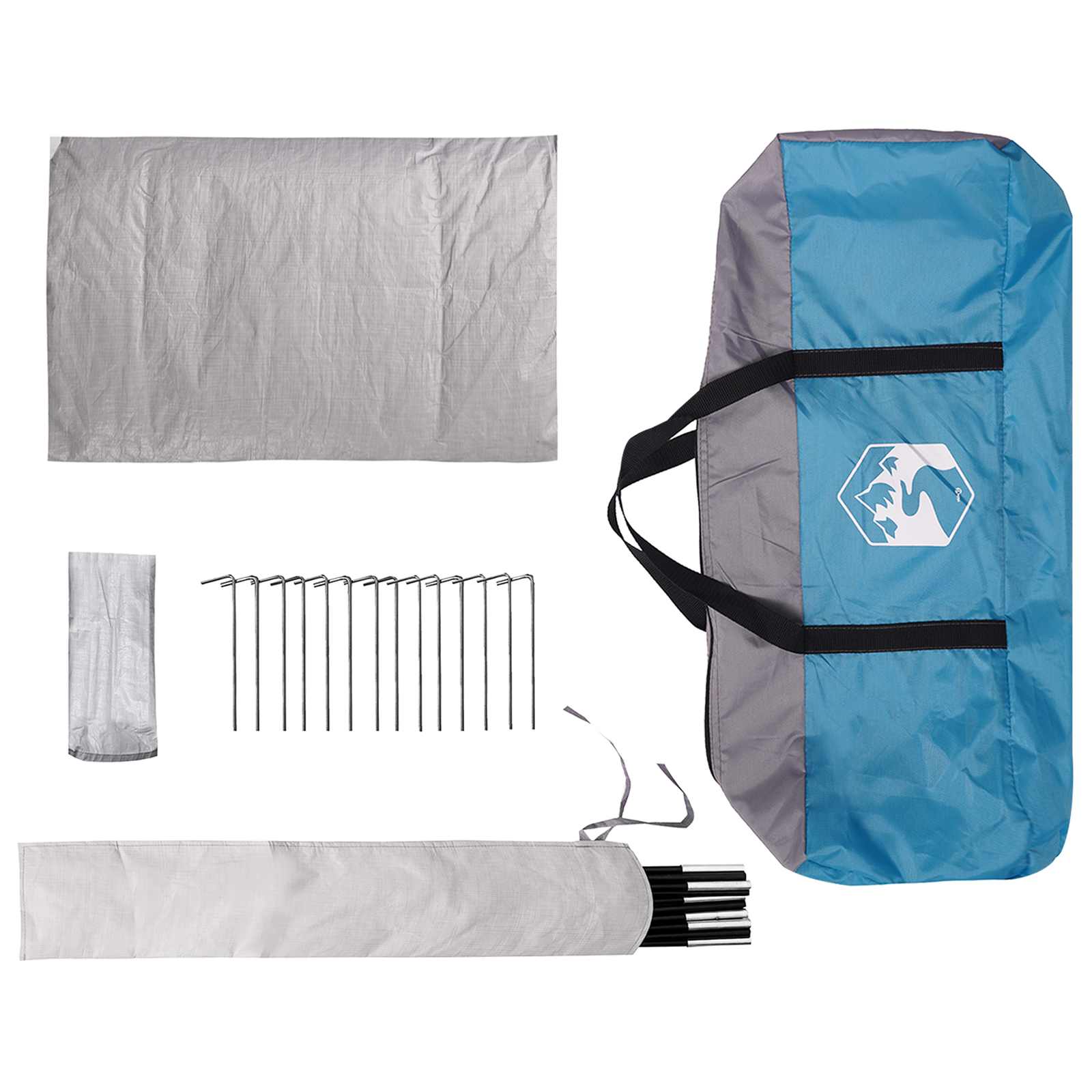 Huisje Tent met dak Blauw 210 x 210 x 138 cm Polyester