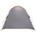 Huisje Tent Grijs en Oranje 210 x 210 x 138 cm Polyester