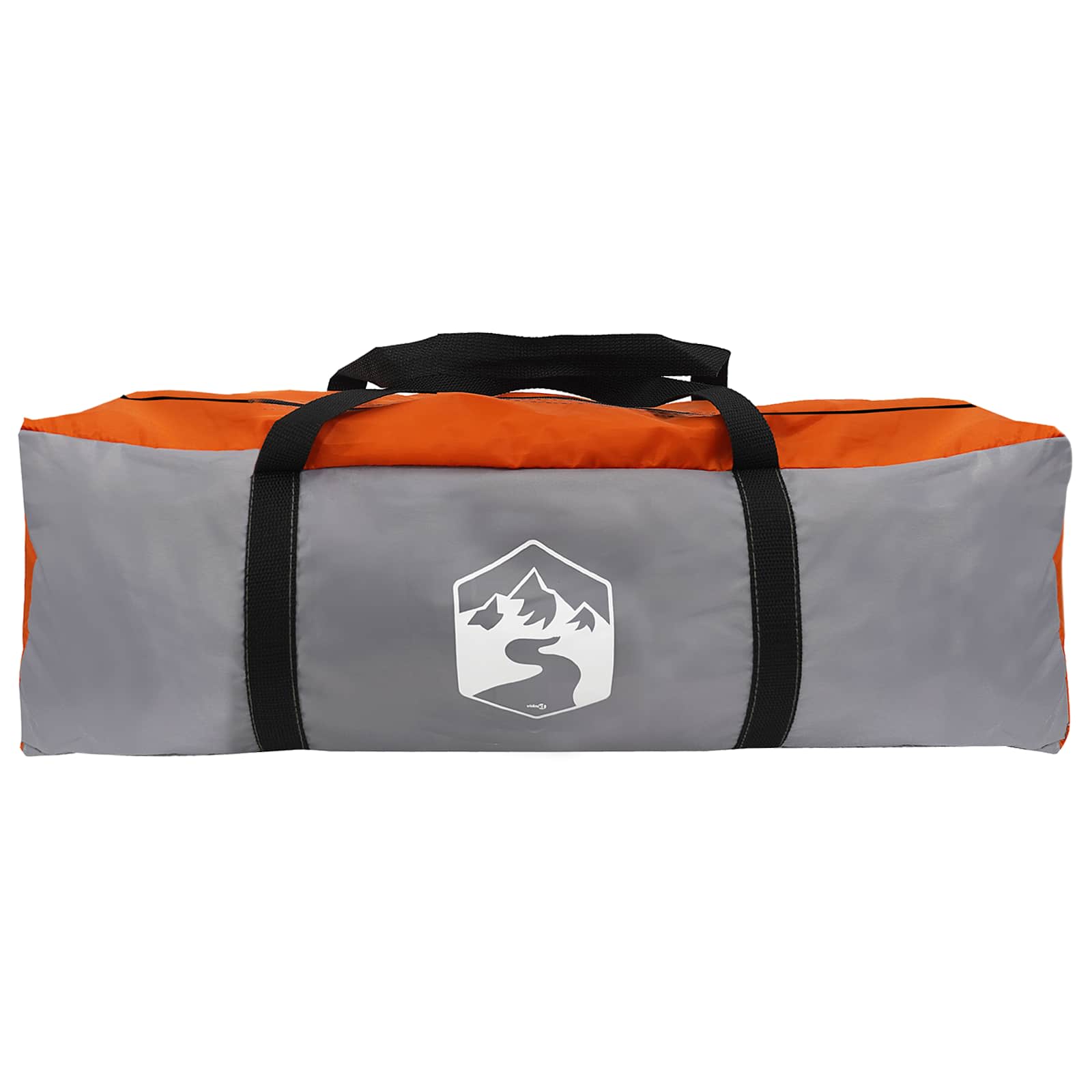 Huisje Tent Grijs en Oranje 300 x 210 x 156 cm Polyester