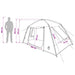 Huisje Tent Grijs en Oranje 300 x 210 x 156 cm Polyester