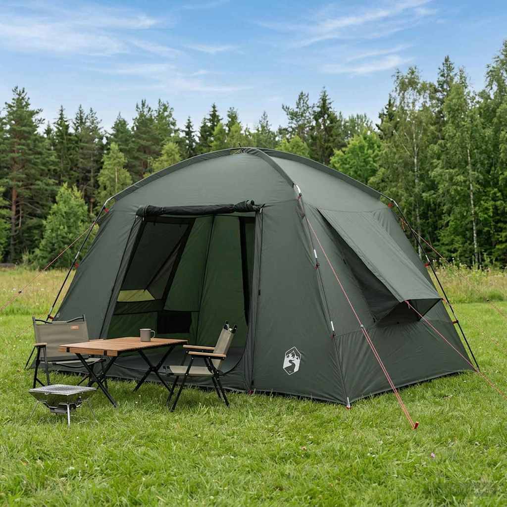 Huisje Tent met dak Legergroen 300 x 210 x 156 cm Polyester