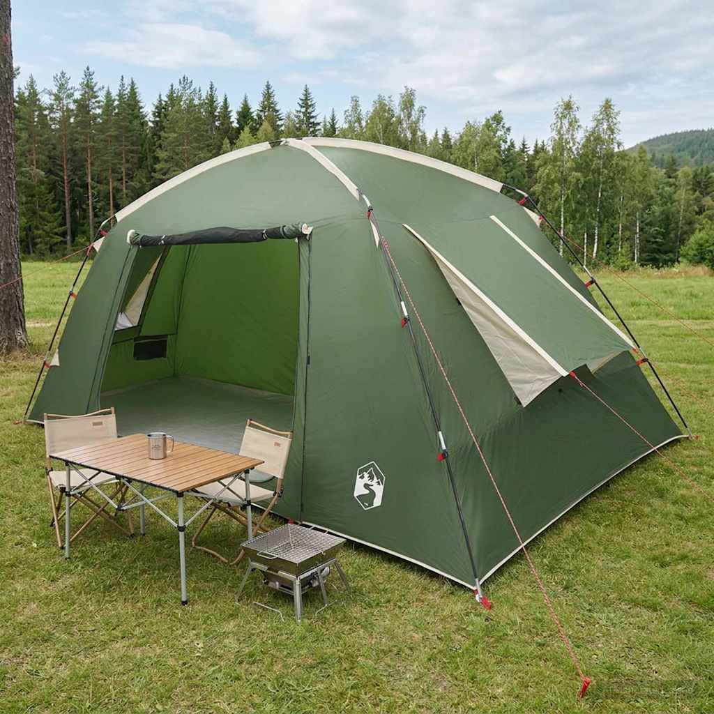 Huisje Tent met dak Groen 400 x 210 x 180 cm Polyester