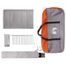 Huisje Tent Grijs en Oranje 400 x 210 x 180 cm Polyester