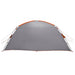 Huisje Tent Grijs en Oranje 400 x 210 x 180 cm Polyester