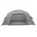 Huisje Tent Grijs en Oranje 400 x 210 x 180 cm Polyester